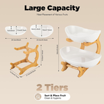 2-Tier Fruit Bowl Basket with Bamboo Stand alternate 7