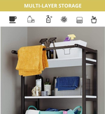 3-Tier Over Washing Machine Storage Rack - Black alternate 3
