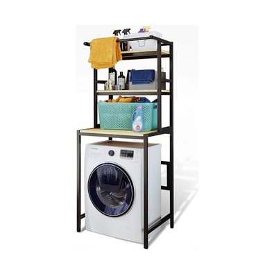 3-Tier Over Washing Machine Storage Rack - Black cover