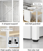 3-Tier Over Washing Machine Storage Rack - White alternate 4