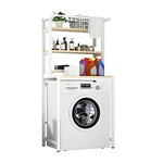 3-Tier Over Washing Machine Storage Rack - White alternate 8