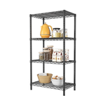 4 Tier Adjustable Metal Storage Shelves Wire Rack