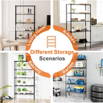 5 Tier Adjustable Metal Storage Shelves Wire Rack alternate 2