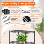 5 Tier Adjustable Metal Storage Shelves Wire Rack alternate 5