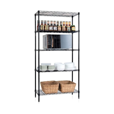 5 Tier Adjustable Metal Storage Shelves Wire Rack cover