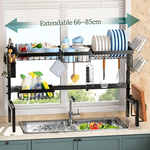 Adjustable Over Sink Dish Drying Rack alternate 2