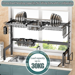 Adjustable Over Sink Dish Drying Rack alternate 5