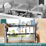Adjustable Over Sink Dish Drying Rack alternate 6