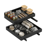 2-Pack Pull Out Cabinet Organizer - Black