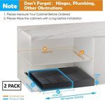 2-Pack Pull Out Cabinet Organizer - Black alternate 1