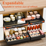 2-Pack Pull Out Cabinet Organizer - Black alternate 2