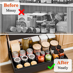 2-Pack Pull Out Cabinet Organizer - Black alternate 3