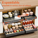 2-Pack Pull Out Cabinet Organizer - Grey alternate 2