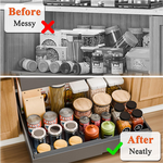 2-Pack Pull Out Cabinet Organizer - Grey alternate 3