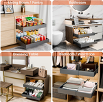 2-Pack Pull Out Cabinet Organizer - Grey alternate 4