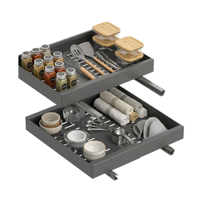 2-Pack Pull Out Cabinet Organizer - Grey cover