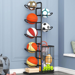 7 Tier Ball Storage Rack with Side Basket alternate 7
