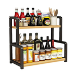 2-Tier Spice Rack Countertop Kitchen Organiser