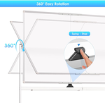 Double Sided Magnetic Whiteboard with Wheels alternate 2