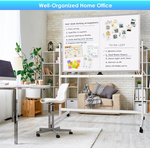 Double Sided Magnetic Whiteboard with Wheels alternate 6