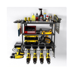 4 Tier Power Tool Rack Organizer Wall Mount