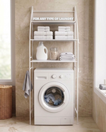 3-Tier Over Washing Machine Storage Rack - Black alternate 8