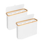 2-Pack Toilet Paper Storage Basket - White