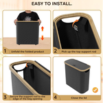 2-Pack Toilet Paper Storage Basket - Black alternate 6