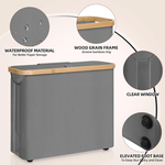 2-Pack Toilet Paper Storage Basket - Grey alternate 3