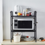 3-Tier Microwave Oven Rack - Black alternate 1