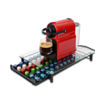 Coffee Pod Holder Drawer with Tempered Glass Top
