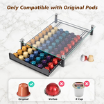 Coffee Pod Holder Drawer with Tempered Glass Top alternate 1