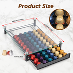 Coffee Pod Holder Drawer with Tempered Glass Top alternate 6