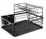 2-Tier Dish Drying Rack - Black alternate 6