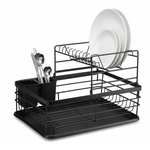 2-Tier Dish Drying Rack - Black alternate 7