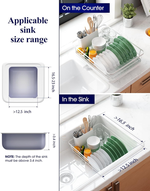 Dish Drying Rack for Kitchen Counter - White alternate 7
