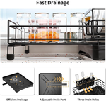 2-Tier Expandable Dish Drying Rack - Black alternate 3