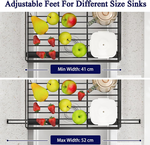2-Tier Expandable Dish Drying Rack - Black alternate 4