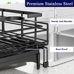 2-Tier Expandable Dish Drying Rack - Black alternate 5