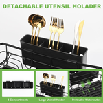 2-Tier Expandable Dish Drying Rack - Black alternate 6
