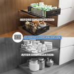 2 Pack Pull-out Cabinet Organiser Drawers - Black alternate 3