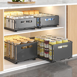 2 Pack Pull-out Cabinet Organiser Drawers - Black alternate 7