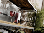 Freestanding Wine Rack with Glass Holder - 4 Tier alternate 4