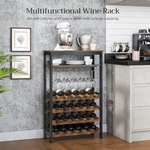 Freestanding Wine Rack with Glass Holder alternate 1
