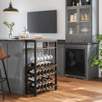 Freestanding Wine Rack with Glass Holder alternate 2
