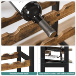 Freestanding Wine Rack with Glass Holder alternate 4