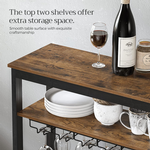 Freestanding Wine Rack with Glass Holder alternate 6
