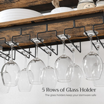 Freestanding Wine Rack with Glass Holder alternate 7