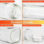 24 Glass Spice Jars with Metal Lids alternate 3