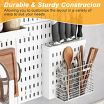 Modular Pegboard Wall Organiser Kit - 6 Panels alternate 4